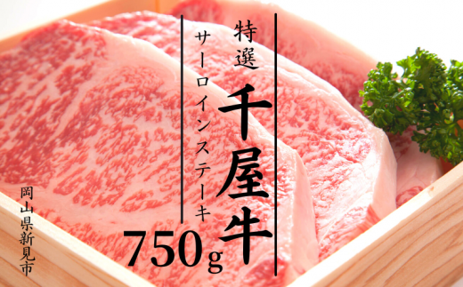 特選千屋牛サーロインステーキ 750g