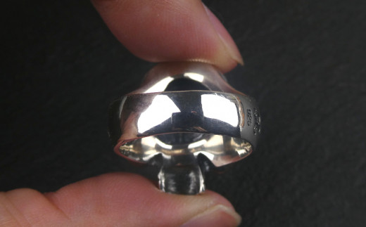 顎無し  skull  ring あご無し スカル リング ボリュームのある 指輪