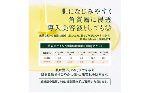 静岡産・無添加「茶の実油100％美容オイル」20mL