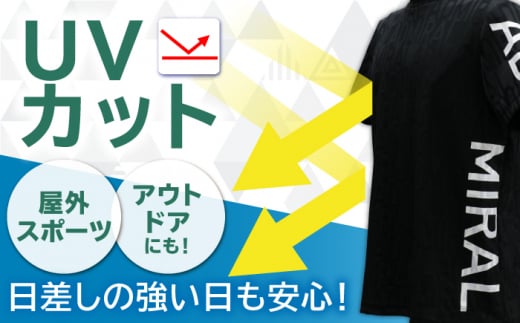 【数量限定】【2024年モデル】【Lサイズ・ブラック】アドミラル ゴルフウエアー 半袖 モックネック ジャガードシャツ [QBO001]