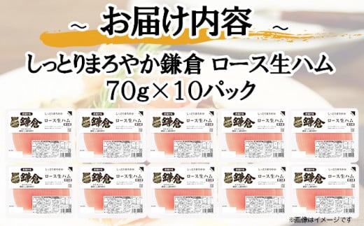 鎌倉ハム 富岡商会 『ロース生ハム』 ふるさと納税 人気 おすすめ ランキング 70g おまとめ 10パック セット ハム 生ハム ニッポンハム 日本ハム 小分け 10セット 10個 ロース ロースハム 生ハム サラダ セット 鎌倉ハム 鎌倉ハム富岡商会 人気 青森県 おいらせ町 送料無料 OIP102