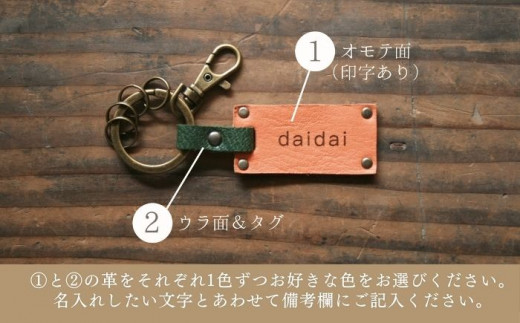 【名入れ可】 対馬 の イノシシ ・ シカ 革 ネームタグ キーホルダー《対馬市》【一般社団法人daidai】 革製品 革 レザー 革小物 [WBH037]