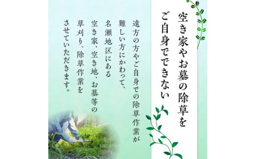 草刈り・草取り等除草作業（名瀬地区）　A094-003