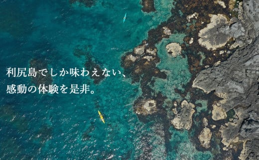 【エメラルドグリーンの海を満喫！】利尻島シーカヤックツアー（60分）☆ペア体験チケット