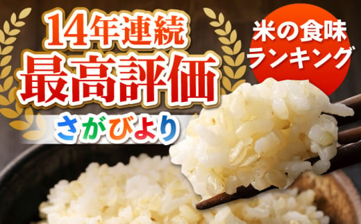 【先行予約】令和6年産 新米 さがびより 玄米 20kg ( 10kg×2袋 ) 【ひなたむらのお米】 [HAC005] 米 佐賀 佐賀県産 特A評価 特A米