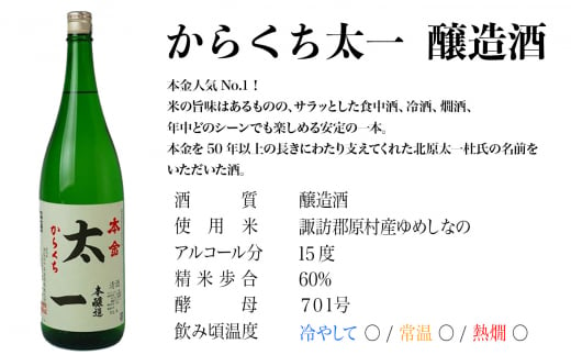 地酒 飲み比べ 1800ml×2本 本金 からくち太一 胡蝶 グラスセット 純米酒入り 日本酒 辛口 お酒 酒 詰合せ セット プレゼント ギフト 贈り物 贈答 父の日 諏訪の酒蔵 家飲み 長野県 諏訪市 【90-06】