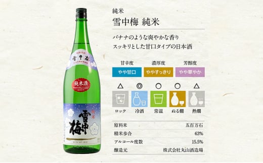 日本酒 雪中梅 純米 本醸造 普通酒 1.8L 6本 セット お酒 おすすめ 酒 ふるさと納税 新潟 新潟県産 にいがた 上越 上越産