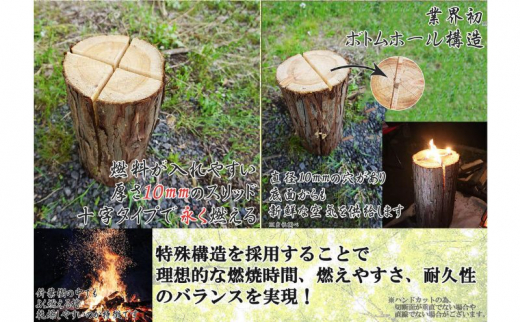 千葉県産ひのきスウェーデントーチ 3本 【BBQ キャンプ 桧 檜 ヒノキ 薪 燃料 スウェーデントーチ 】 [№5346-0491]