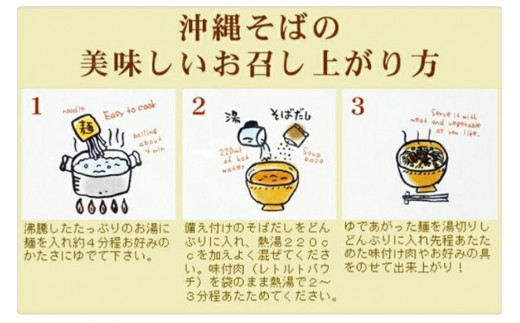 沖縄そば2食セット×2箱　*県認定返礼品／沖縄そば*