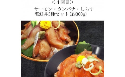 【全4回】困った時の1品に！＼晩ご飯直行／絶品おかず定期便（さば・鰻・サケ・海鮮丼）【tkb304】