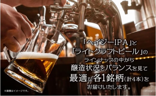 クラフトビール 2種 330ml 計4本 Hazy IPA ライトクラフトビール ビール 地ビール 瓶ビール ハイジーIPA エール お酒 酒 ホップ 麦芽 人気 晩酌 宅飲み 家飲み 飲み比べ お取り寄せ 冷蔵 ジョークンビール 新潟県 十日町市