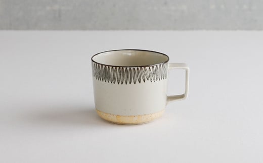 有田焼 hibi kuppi Plate&Mug sasa 【ヤマト陶磁器】マグカップ プレート 皿 カフェ コーヒー カップ 碗皿 A20-388