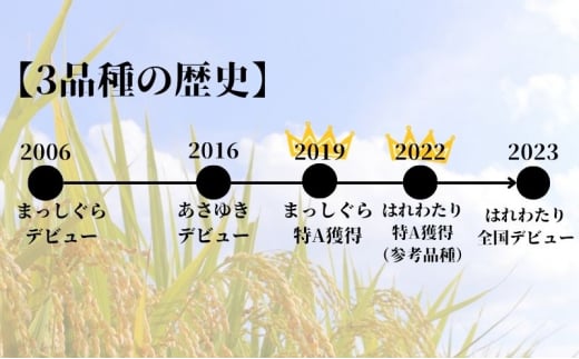 新米 定期便 3ヶ月 令和6年産 無洗米 まっしぐら あさゆき はれわたり 30kg (10kg×3回) 毎月違う品種を楽しめる 米 白米 こめ お米 おこめ コメ ご飯 ごはん 令和6年 青森 青森県