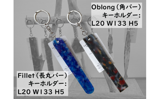 2524　隠岐の島町産海洋プラスチックごみが生まれ変わった　キーホルダーセットB