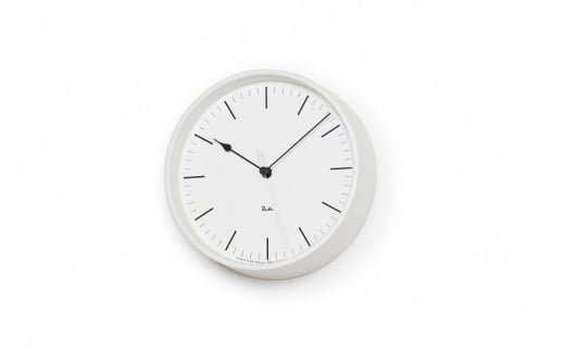 RIKI STEEL CLOCK［電波時計］/ホワイト（WR08-24 WH）[№5616-0704]