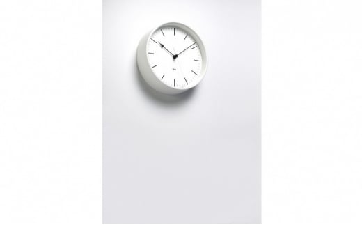 RIKI STEEL CLOCK［電波時計］/ホワイト（WR08-24 WH）[№5616-0704]