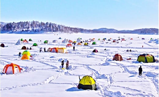 [№5795-0130]北海道朱鞠内 ワカサギ釣り回数券