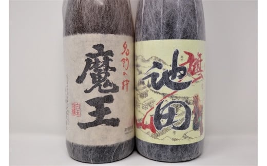 No.5054-2　魔王・【池田旗山】焼酎一升瓶6本セット