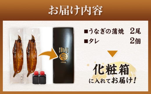 大型サイズ ふっくら柔らか国産 うなぎ 蒲焼き 2尾 化粧箱入(真空パック入) 株式会社魚鶴商店《30日以内に出荷予定(土日祝除く)》 和歌山県 日高町 うなぎ 鰻 ギフト 贈り物