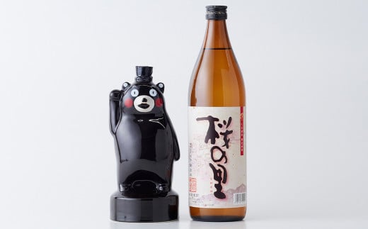 くまモン陶器・桜の里セット 2種類 計4.5L 米焼酎 球磨焼酎