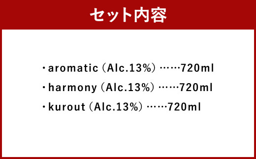 MAEWARI（全3種類セット） （720ml×3種）