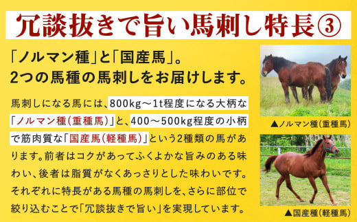 冗談抜きで旨い馬刺しセット 合計7～8パック タレ付き