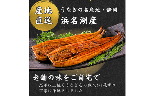 ＜発送月固定定期便＞＜産地直送＞浜名湖産　うなぎ蒲焼150g×2尾[かわべのうなぎ]全11回【4013249】