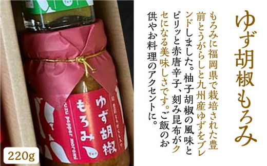 ＜いちじく美人・いちご美人＞ 飲む酢 2本 & ゆず胡椒 ソース / もろみ セット 《豊前市》【株式会社ワカヤマ】地産 福岡 万能 調味料 酢 [VBW005]