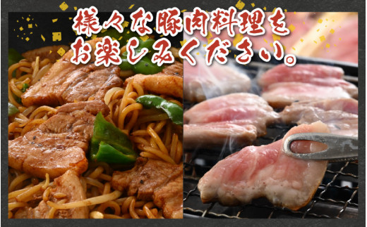 【福井のブランド豚肉】荒島ポーク食べ比べ焼き肉セット3点盛 700ｇ