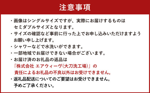 エアウィーヴ スマート01 セミダブル マットレスパッド 寝具