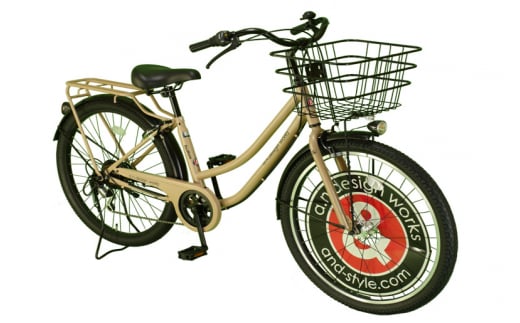 a.n.design works family FAT27.5 Ｍベージュ【自転車 完成品 組み立て不要 アウトドア サイクリング じてんしゃ 通勤 通学 新生活】