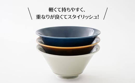 【波佐見焼】カラー イケメン丼 どんぶり 3個セット 食器 皿 【一龍陶苑】 [CC49]