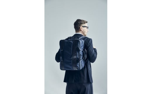 豊岡鞄　Urban Commuter 2x3WAY BRIEF PACK HA（ネイビー）