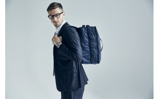 豊岡鞄　Urban Commuter 2x3WAY BRIEF PACK HA（ネイビー）