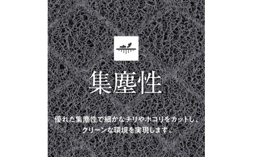 耐久性に優れた泥落としマット　約450mm×750mm　(1．グレー)