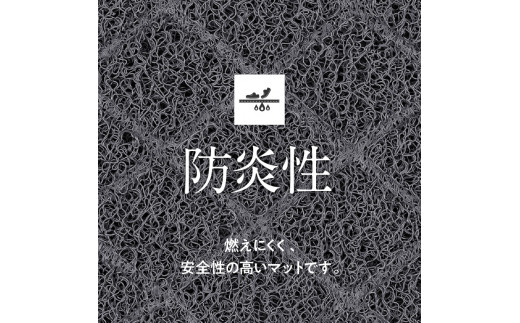 耐久性に優れた泥落としマット　約450mm×750mm　(1．グレー)