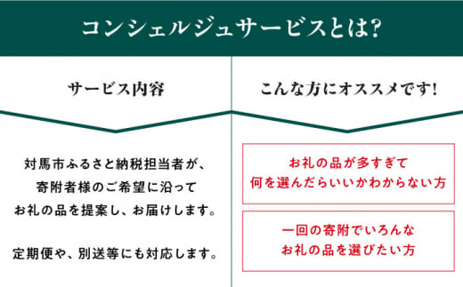 【あなただけの特別プラン】返礼品 おまかせ ！寄付額 100万円 コンシェルジュ コース《対馬市》 [WZZ008] 後からセレクト あとからセレクト あとから選べる あとから ふるさとギフト オーダーメイド おすすめ 定期便