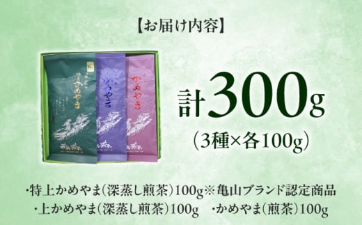 亀山茶・深蒸し煎茶・煎茶味わいセット 亀山市/三重茶農業協同組合 伊勢茶 セット 送料無料 [AMAG006]