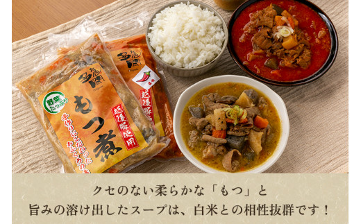 もつ煮込み 辛味 1kg（500g×2） 新潟県産豚もつ もつ煮込み もつ煮 レトルトで手軽な惣菜 大容量  おかず もつ煮 簡単 湯煎 加茂市 多聞