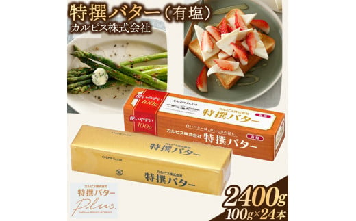 カルピス(株)特撰バター（100g×24本）【有塩】034-001