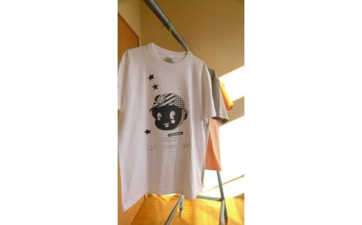 夕張オリジナル手刷りTシャツ【a coal miner】 C1