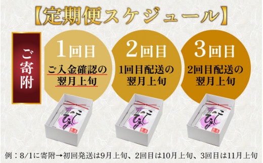 【令和6年産 新米】【3ヶ月定期便】越前大野産 一等米 帰山農園の棚田育ちコシヒカリ 5kg 白米 5kg × 3回 計15kg 