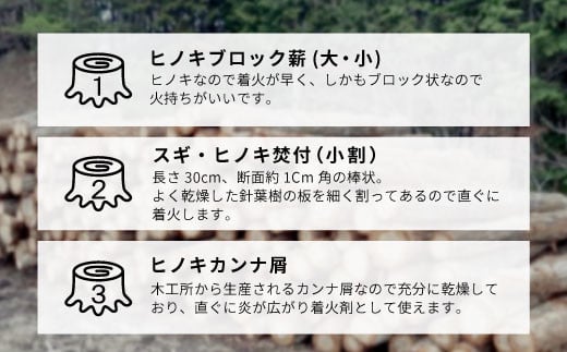 焚き火 薪セット 約12kg ヒノキ ブロック 薪 小割 ヒノキカンナ屑 杉  5000円