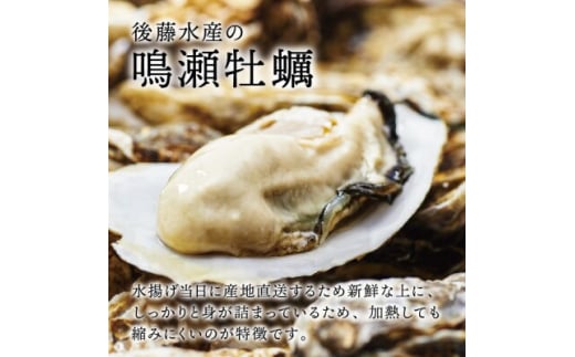 ＜先行受付＞奥松島のブランド牡蠣 後藤水産の『鳴瀬牡蠣』殻付き(加熱用)20個 カキナイフ1本付き【1457687】