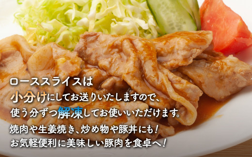 【6ヵ月 定期便 】 とようらポーク1kg ロース スライス 小分け 北海道豊浦産 SPF豚 【ふるさと納税 人気 おすすめ ランキング 肉 豚肉 豚ひき肉 豚しゃぶしゃぶ 豚ロース 豚ステーキ 豚バラ とんかつ 大容量 おいしい 美味しい 北海道 豊浦町 送料無料】 TYUG012