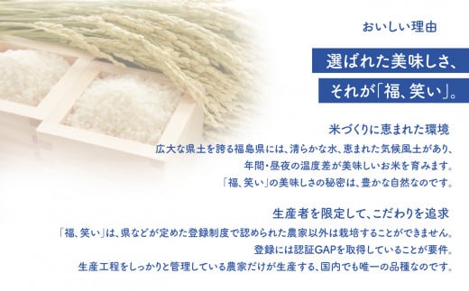 大玉村 米 令和6年産 新米 「 福、笑い 」 2kg  ｜ 福島県 大玉村 産 こめ お米 精米 ブランド米 白米 福島 お米 ごはん おにぎり オリジナル 認証GAP ｜ om-fw02-R6