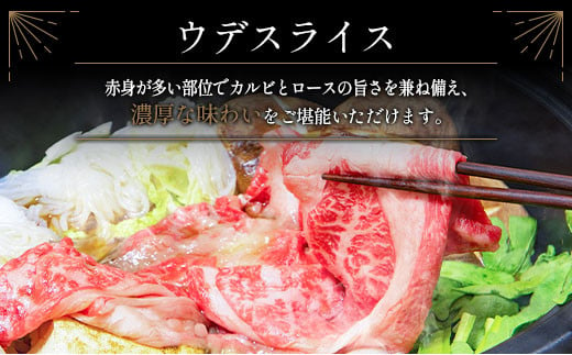 ＜配送月が選べる!!＞数量限定 宮崎牛 ウデスライス 500g 肉質等級4等級 国産 人気 おすすめ 2024年12月お届け【B531-S-2412】