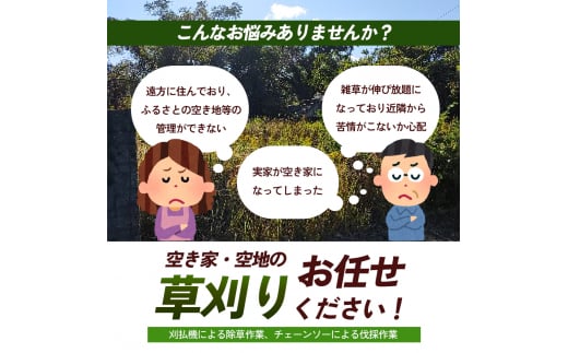 草刈サービス（空家、空地管理）100平米まで [№5303-0248]