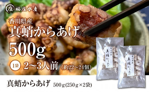 絶品！子供から大人まで大満足！香川県産 たこ 唐揚げ 500g（250g×2袋）