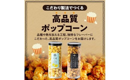 外はカリカリ！中はふんわり！リッチポップコーン　２種セット（瀬戸内レモン＆小豆島醤油）